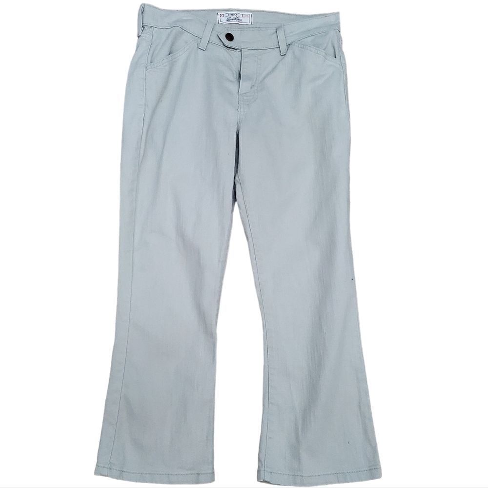 Signature by Levi Strauss Womens Khaki Denim Capris Size 6